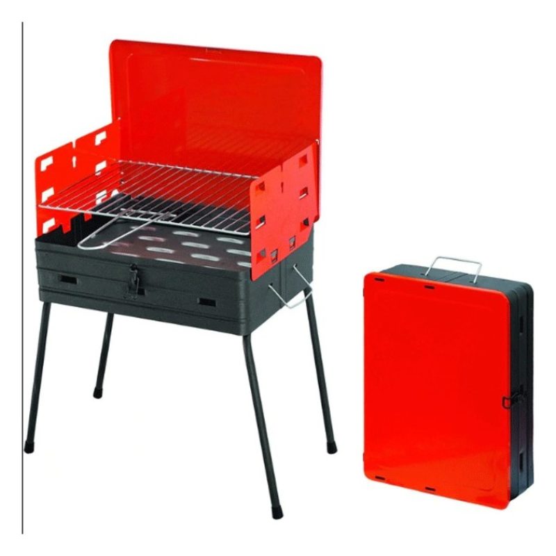 Fil Casalinghi Barbecue Pic nic acciaio con griglia pieghevole rich...