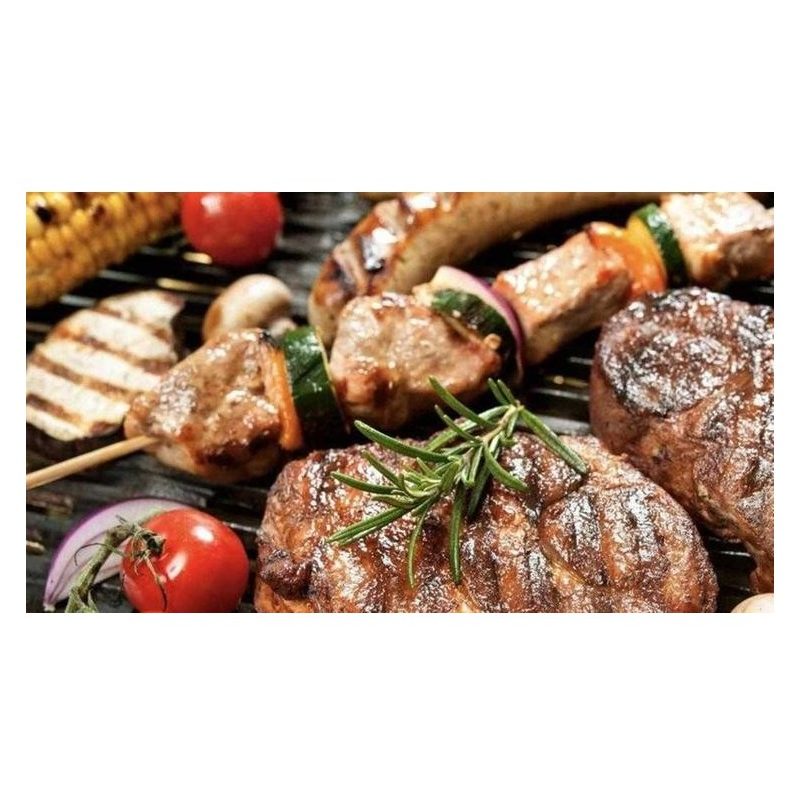 Fil Casalinghi Barbecue Pic nic acciaio con griglia pieghevole rich...