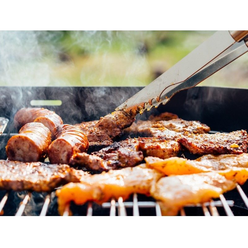 Fil Casalinghi Barbecue Pic nic acciaio con griglia pieghevole rich...