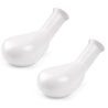 2x URINALE DA UOMO in plastica bianco maschile per ammalati e degen...