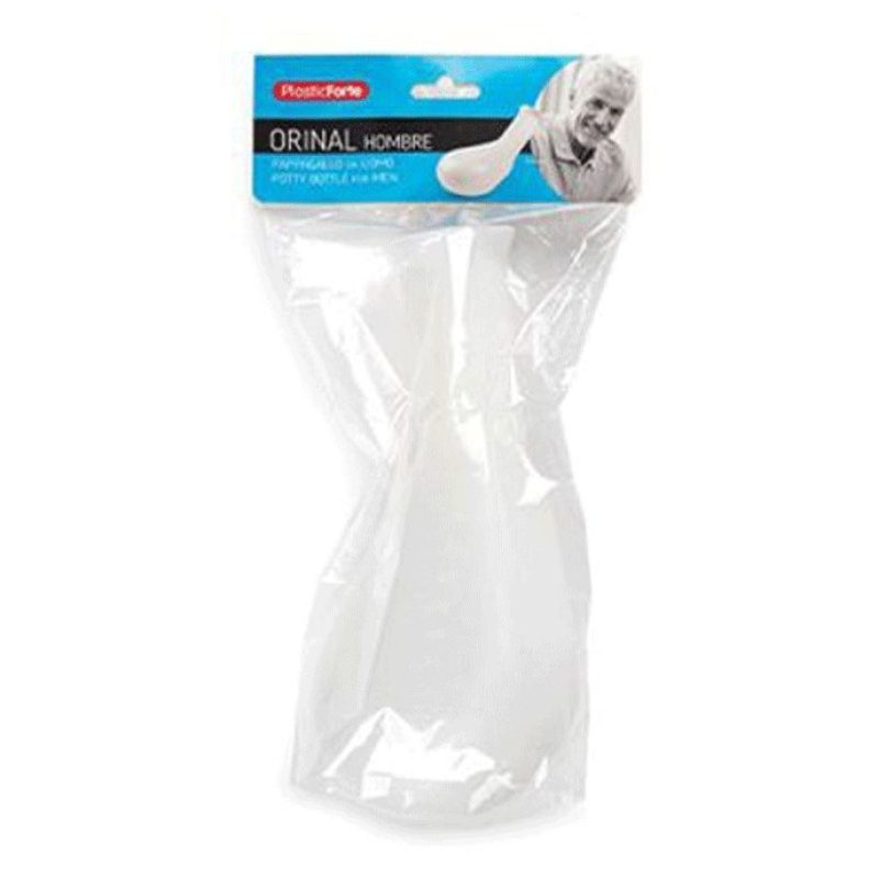 2x URINALE DA UOMO in plastica bianco maschile per ammalati e degen...
