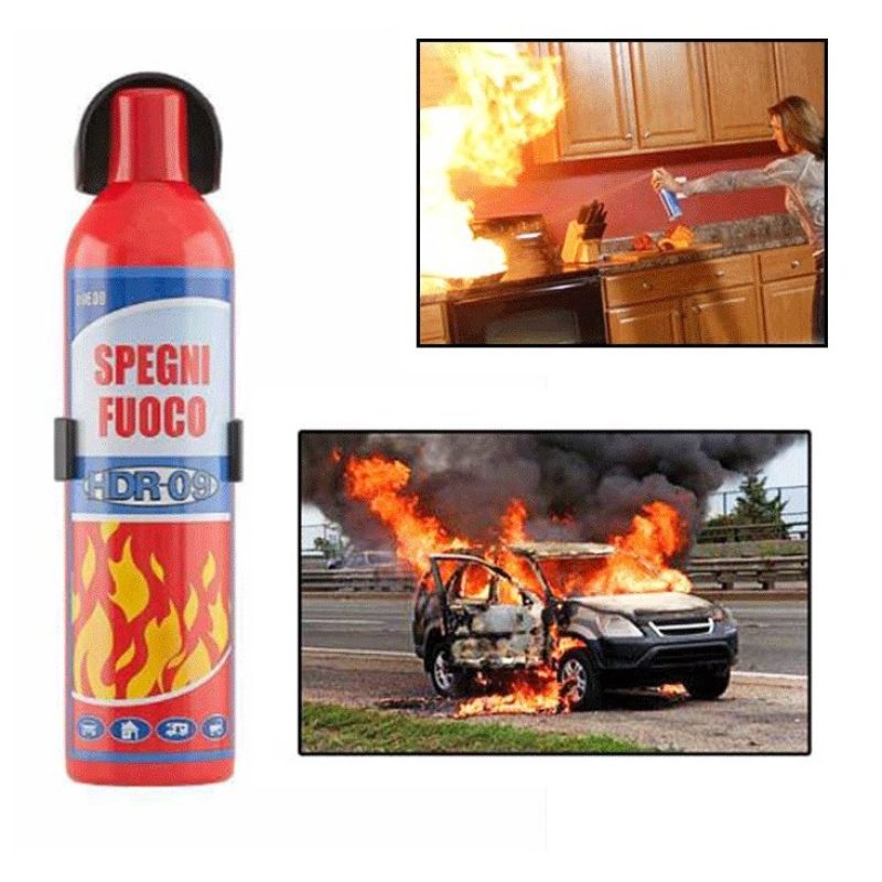 Hongu Estintore portatile da 600ml con supporto auto barca camper c...