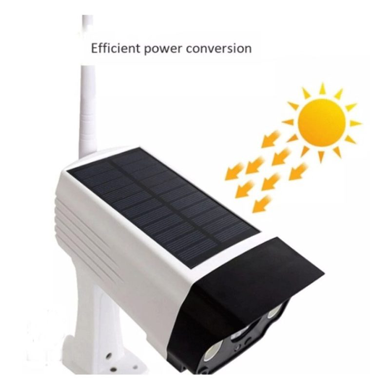 TELECAMERA FINTA PANNELLO SOLARE CON SENSORE DI MOVIMENTO 20 LED FA...
