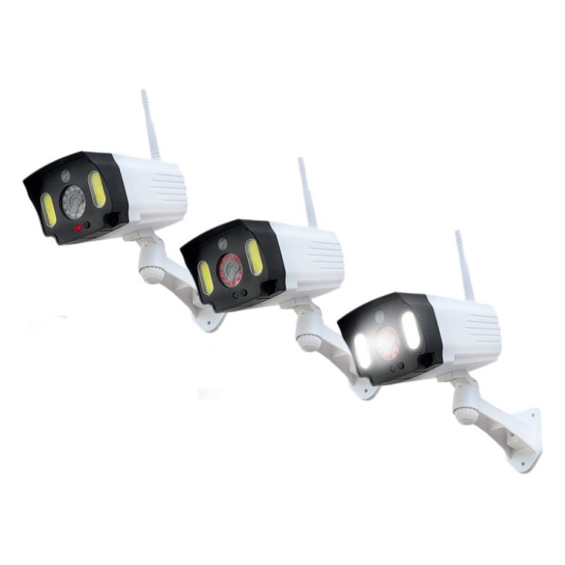 TELECAMERA FINTA PANNELLO SOLARE CON SENSORE DI MOVIMENTO 20 LED FA...