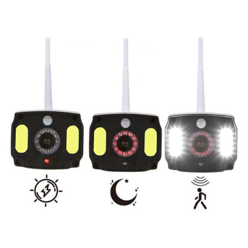 TELECAMERA FINTA PANNELLO SOLARE CON SENSORE DI MOVIMENTO 20 LED FA...