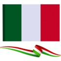 BANDIERA NAZIONALE ITALIA ITALIANA TRICOLORE ASOLA x ASTA 70x100cm 90x150cm