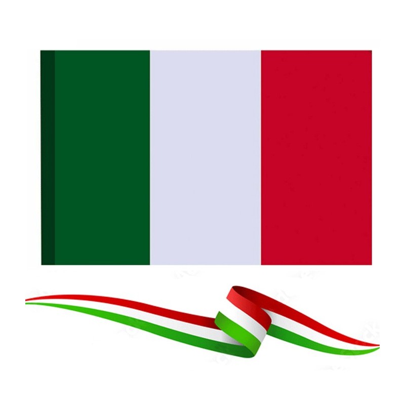 BANDIERA NAZIONALE ITALIA ITALIANA TRICOLORE ASOLA x ASTA 70x100cm 90x150cm