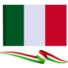 Hongu BANDIERA NAZIONALE ITALIA ITALIANA TRICOLORE ASOLA x ASTA 70x...