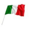 Hongu BANDIERA NAZIONALE ITALIA ITALIANA TRICOLORE ASOLA x ASTA 70x...