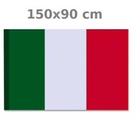 BANDIERA NAZIONALE ITALIA ITALIANA TRICOLORE ASOLA x ASTA 70x100cm 90x150cm