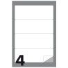 Markin 400 MARKIN ETICHETTE ADESIVE BIANCHE CON MARGINE 190X61MM C5...