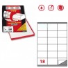 Markin 1800 MARKIN ETICHETTE ADESIVE BIANCHE CON MARGINE 70X48MM C5...