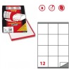 Markin 1200 MARKIN ETICHETTE ADESIVE BIANCHE CON MARGINE 70X72MM C5...
