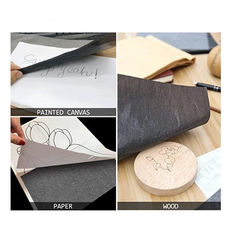 Harty 100 Fogli Carta carbone carbonio foglio autocopiante per rica...