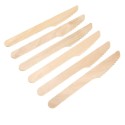240x coltelli monouso in legno usa e getta posate picnic all'aperto ecologici
