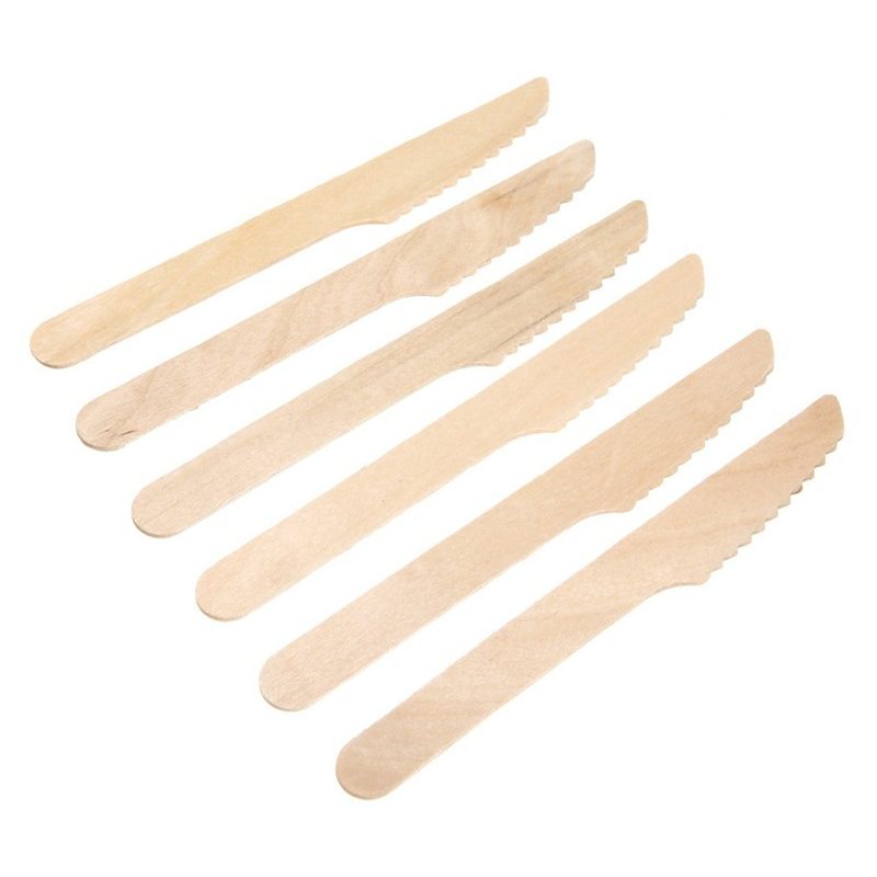 WeHome 240x coltelli monouso in legno usa e getta posate picnic all...