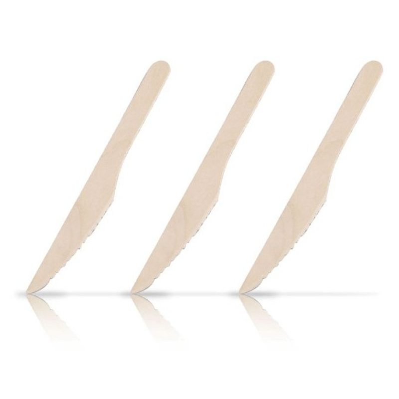 WeHome 240x coltelli monouso in legno usa e getta posate picnic all...