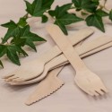 240x coltelli monouso in legno usa e getta posate picnic all'aperto ecologici
