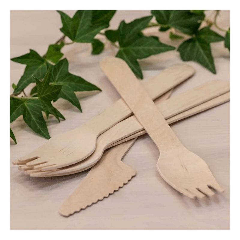 WeHome 240x coltelli monouso in legno usa e getta posate picnic all...