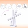 Hongu Specchio per trucco con luci regolabile con ingrandimento2x/3...