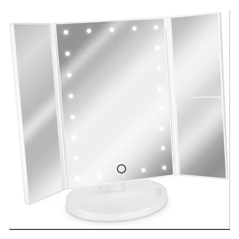 Hongu Specchio per trucco con luci regolabile con ingrandimento2x/3...
