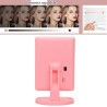 Hongu Specchio per trucco con luci regolabile con ingrandimento2x/3...