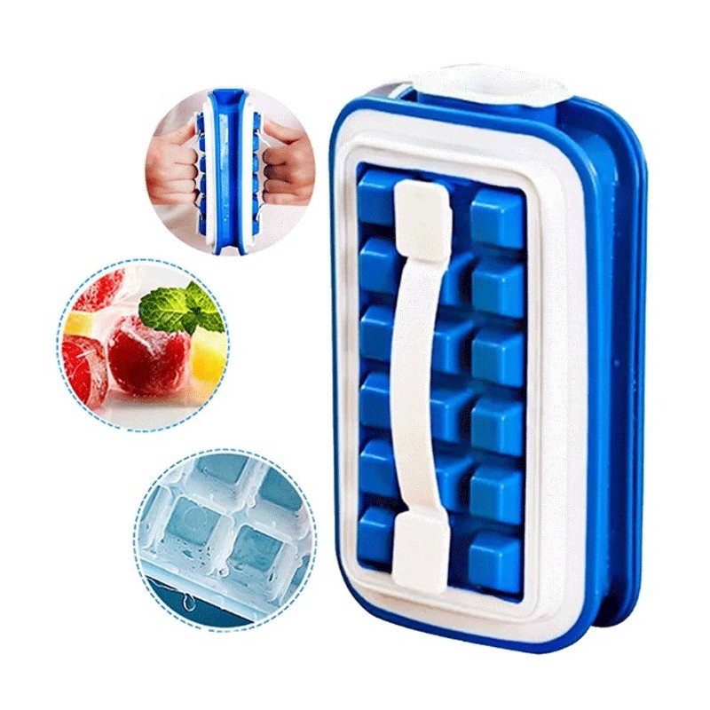 Hongu Stampo per ghiaccio portatile 18 pezzi ice cube cubetti Vasch
