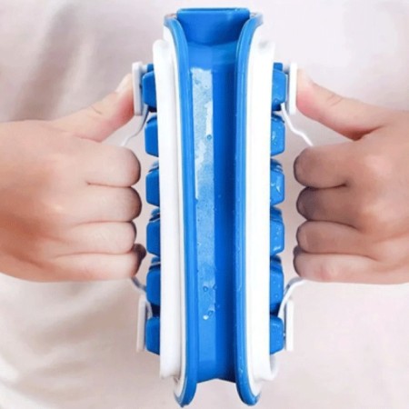 Stampo per ghiaccio portatile 18 pezzi ice cube cubetti Vaschetta casa chiusura
