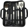 Hongu Kit barbecue set 10 pezzi in acciaio inossidabile griglia est...