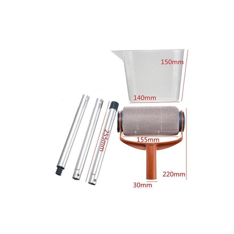 Rullo pennello roller pittura serbatoio no gocce ricaricabile paint accessori