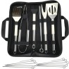 Hongu Kit barbecue set 20 pezzi in acciaio inossidabile griglia est...