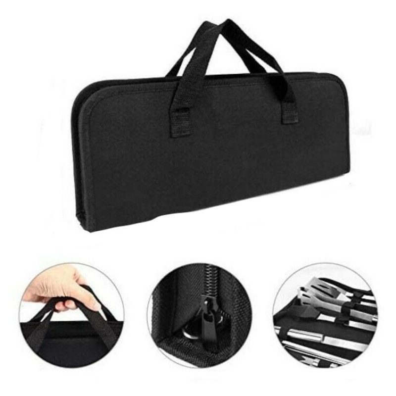Hongu Kit barbecue set 20 pezzi in acciaio inossidabile griglia est...