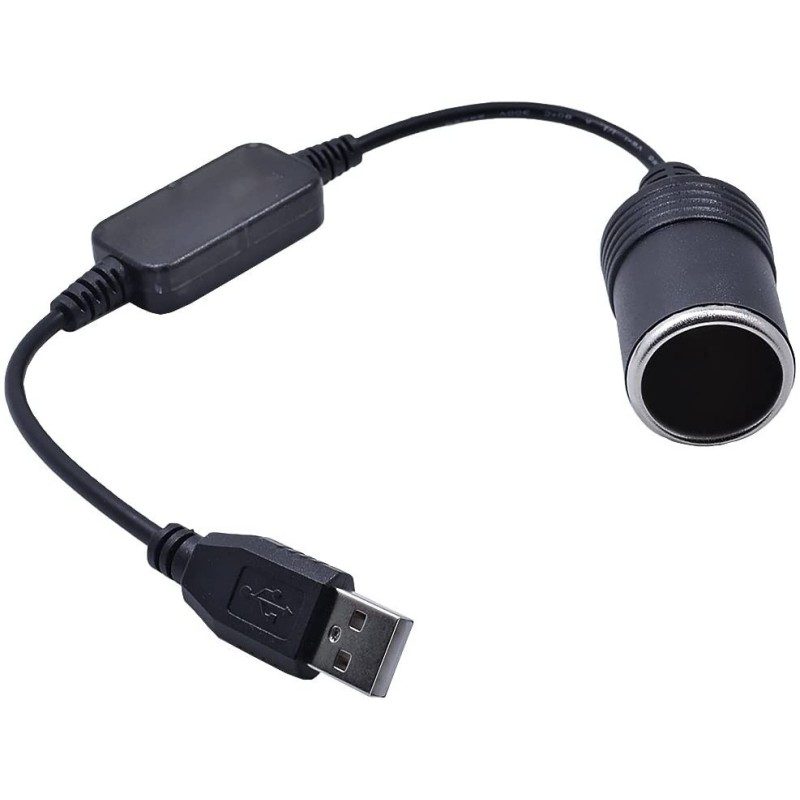 Hongu Convertitore con connettore USB maschio da 5V a presa accendi...