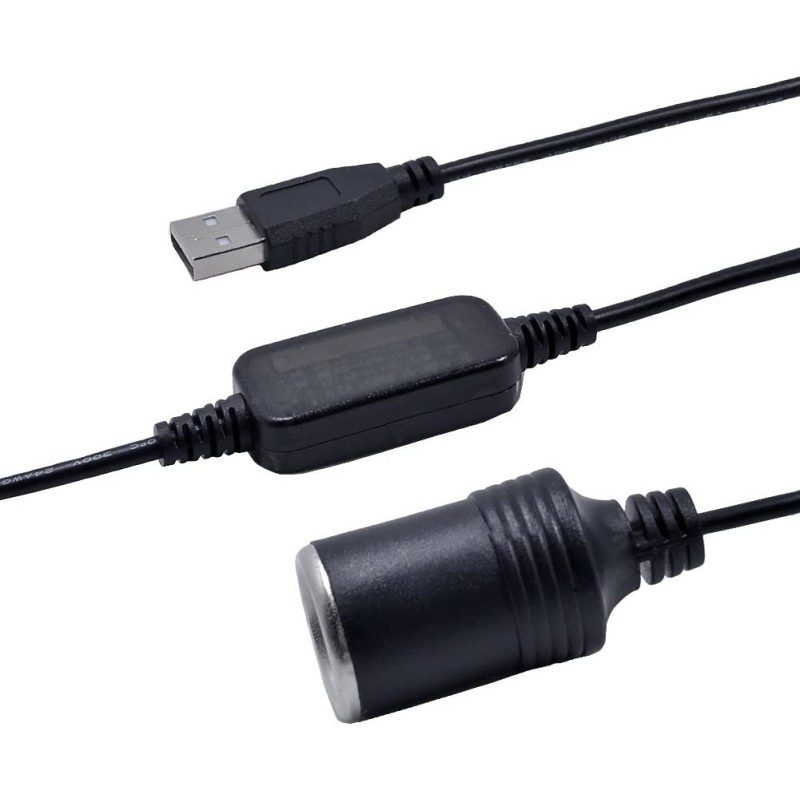 Hongu Convertitore con connettore USB maschio da 5V a presa accendi...