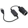 Hongu Convertitore con connettore USB maschio da 5V a presa accendi...