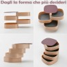 Hongu ORGANIZER PORTAGIOIE E TRUCCO ROTANTE CON SPECCHIO A QUATTRO ...