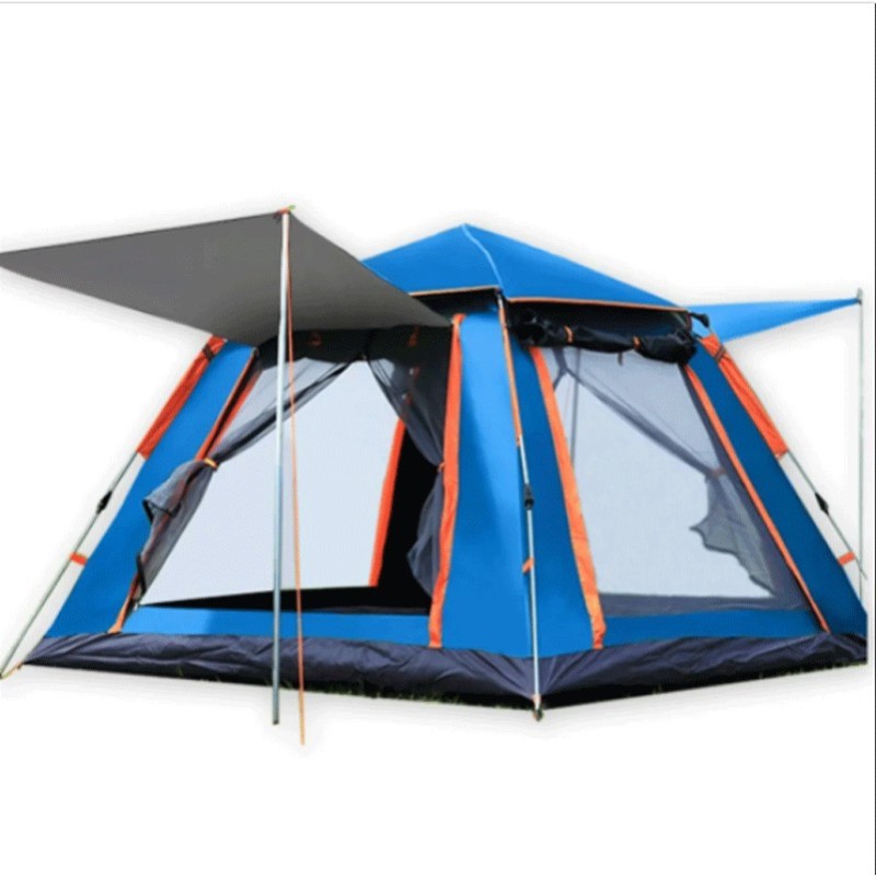 Tenda da campeggio 4 5 posti persone impermeabile automatica Anti-UV zanzariera