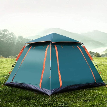 Tenda da campeggio 4 5 posti persone impermeabile automatica Anti-UV zanzariera