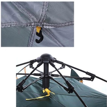 Tenda da campeggio 2 posti persone impermeabile automatica sacca singola pop-up