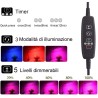 Hongu Lampada Piante coltivazione 2 Teste 360° Flessibile Timer Aut...