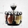 Hongu Portaspezie Girevole 360° Con 6 Barattoli Tappi Spargispezie ...