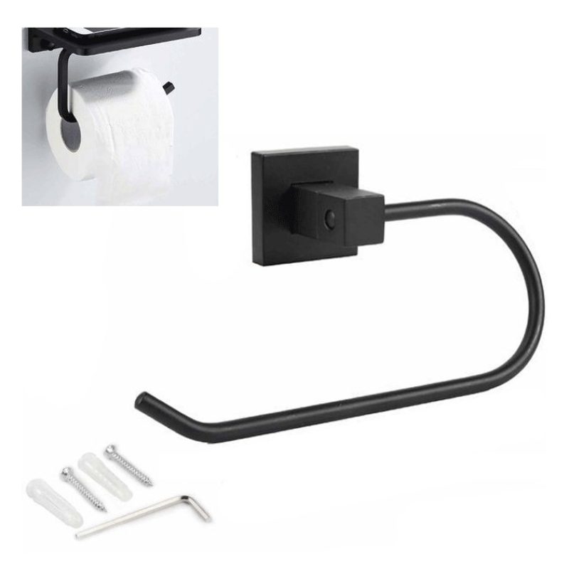 Driwei PORTA ROTOLO CARTA IGIENICA ASCIUGAMANO SUPPORTO BAGNO ACCIA...