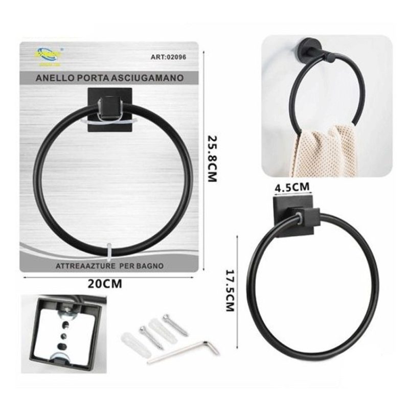 DRIWEI Anello Porta Asciugamano Asciugamani Ospite accessori append...