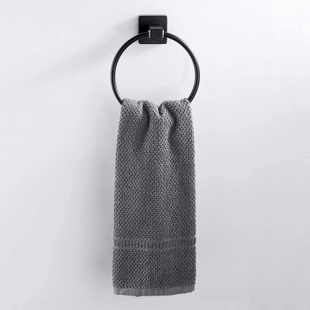 Anello Porta Asciugamano Asciugamani Ospite accessori appendi muro parete nero