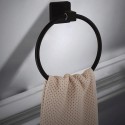 Anello Porta Asciugamano Asciugamani Ospite accessori appendi muro parete nero