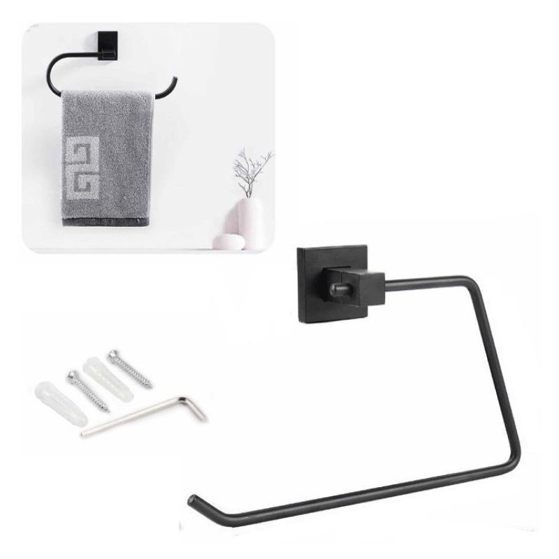 DRIWEI Porta Asciugamano Asciugamani Quadrato Ospite accessori appe...