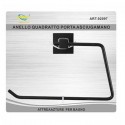Porta Asciugamano Asciugamani Quadrato Ospite accessori appendi muro parete nero