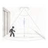 DRIWEI PLAFONIERA LED SOFFITTO ROTONDA 24W LUCE FREDDA SENSORE MOVI...