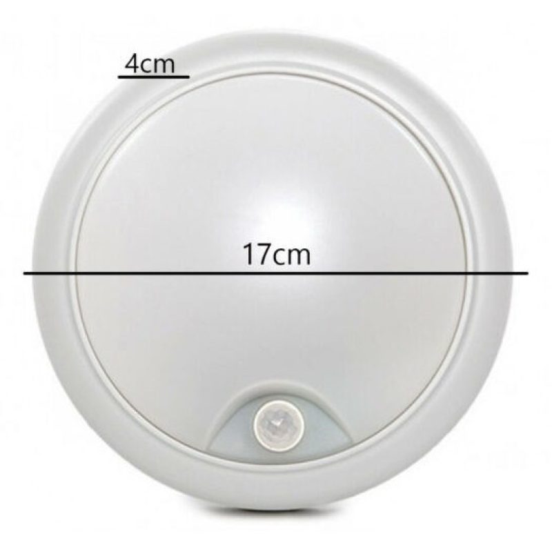 DRIWEI PLAFONIERA LED SOFFITTO ROTONDA 24W LUCE FREDDA SENSORE MOVI...
