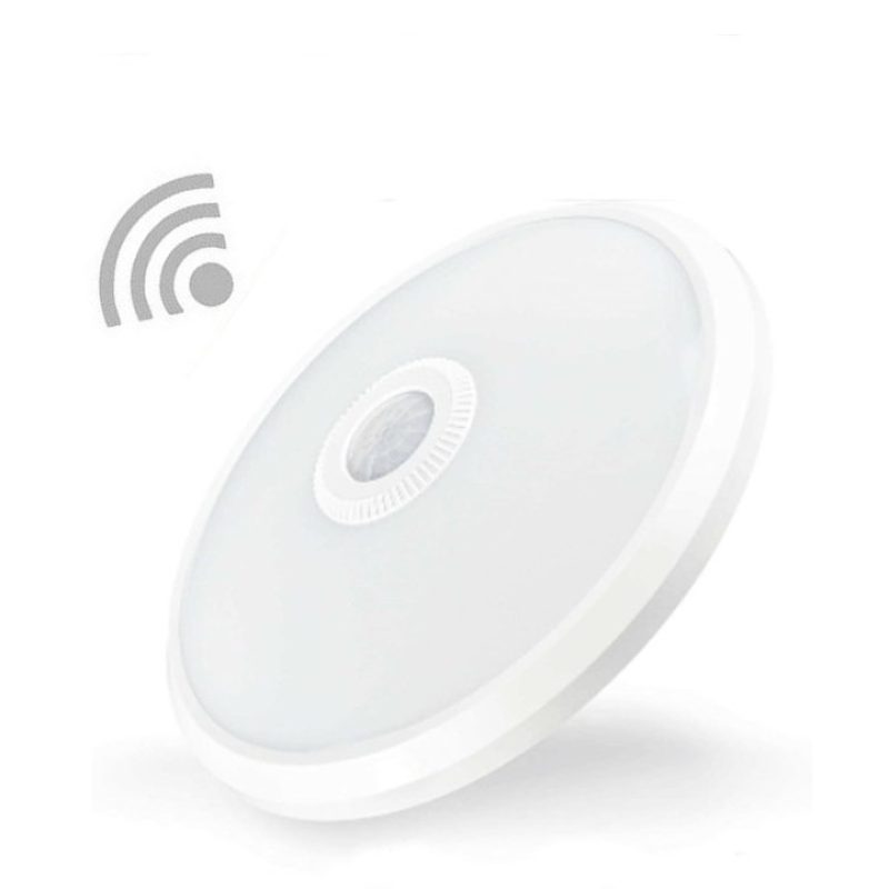 DRIWEI PLAFONIERA LED SOFFITTO ROTONDA 15W LUCE FREDDA SENSORE MOVI...